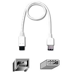 FIREWIRE 800/400 CABLE 9PIN BIL/6PULTRATHIN 0.6m [F3N404QC06-APL]�ܺ٤�